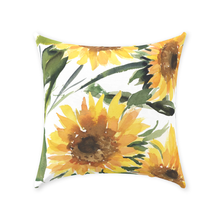 Load image into Gallery viewer, Sunflower Throw Pillow