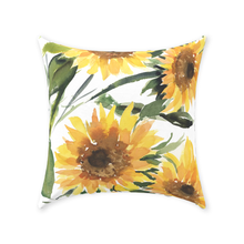 Load image into Gallery viewer, Sunflower Throw Pillow