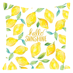 Hello Sunshine Lemons Pillow