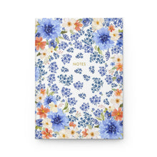 Load image into Gallery viewer, Blue Blooms Hardcover Journal