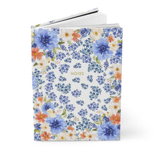 Load image into Gallery viewer, Blue Blooms Hardcover Journal